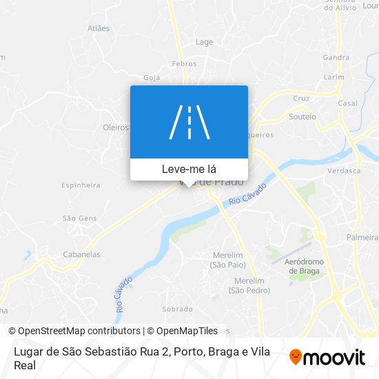 Lugar de São Sebastião Rua 2 mapa