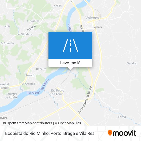 Ecopista do Rio Minho mapa