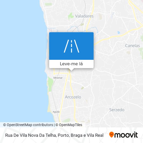 Rua De Vila Nova Da Telha mapa
