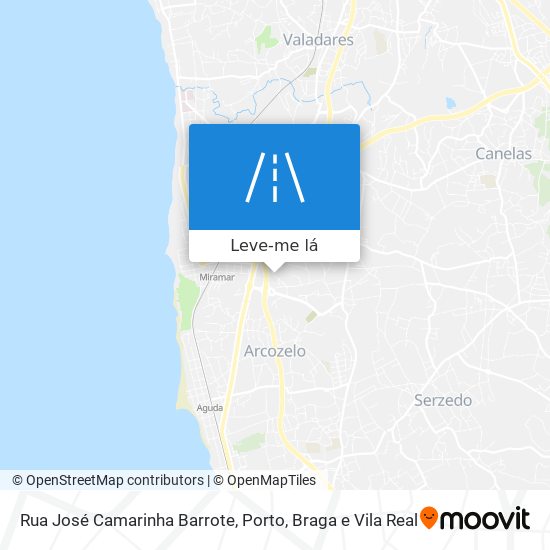 Rua José Camarinha Barrote mapa