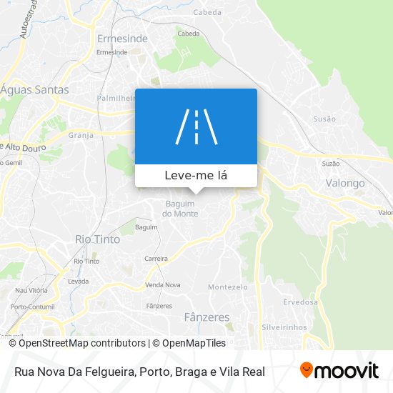 Rua Nova Da Felgueira mapa