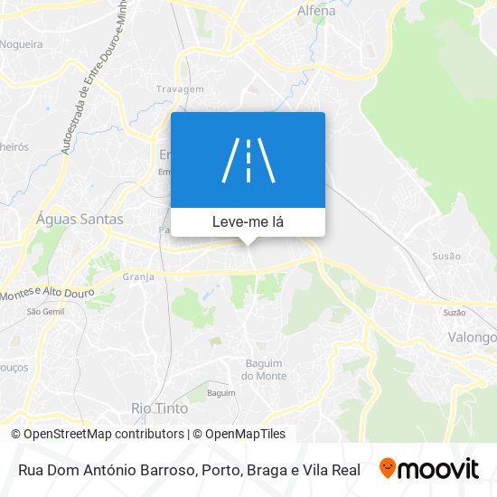 Rua Dom António Barroso mapa