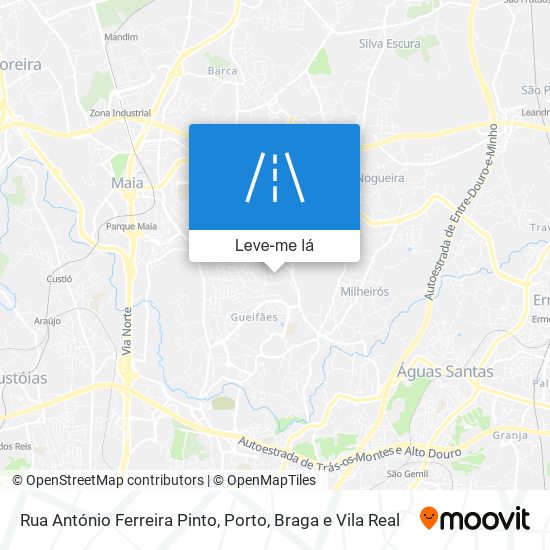 Rua António Ferreira Pinto mapa