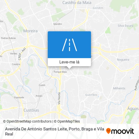 Avenida De António Santos Leite mapa