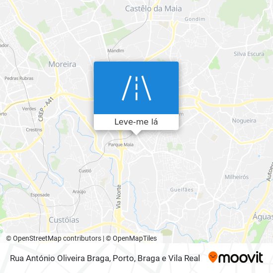 Rua António Oliveira Braga mapa