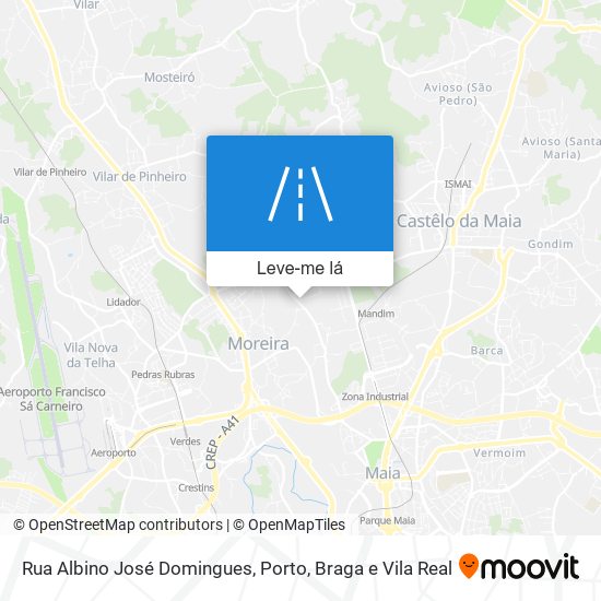 Rua Albino José Domingues mapa