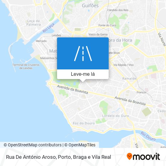 Rua De António Aroso mapa