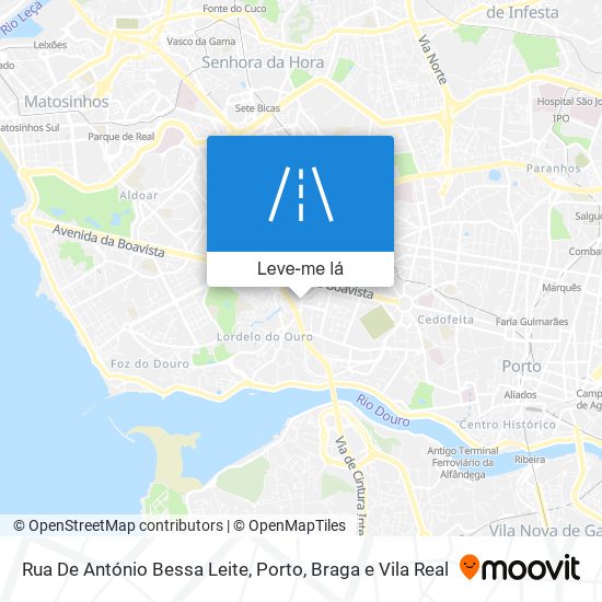 Rua De António Bessa Leite mapa