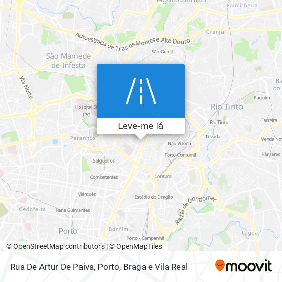 Rua De Artur De Paiva mapa
