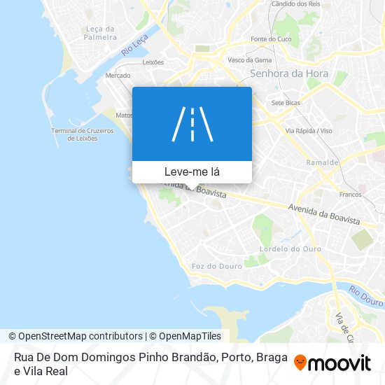 Rua De Dom Domingos Pinho Brandão mapa