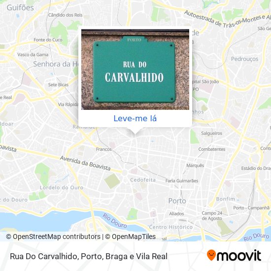 Rua Do Carvalhido mapa