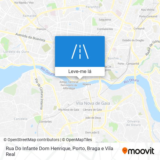 Rua Do Infante Dom Henrique mapa