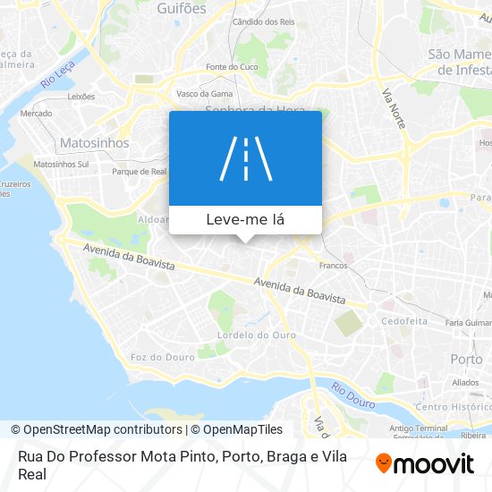 Rua Do Professor Mota Pinto mapa