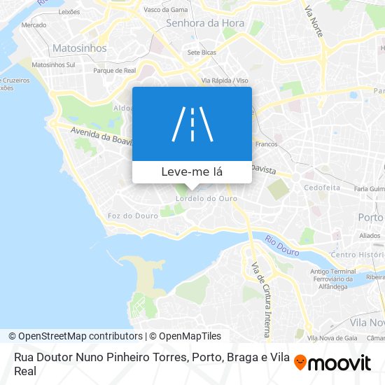Rua Doutor Nuno Pinheiro Torres mapa