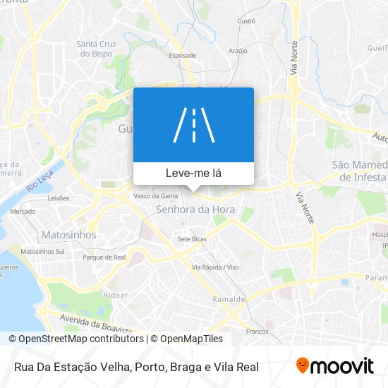 Rua Da Estação Velha mapa