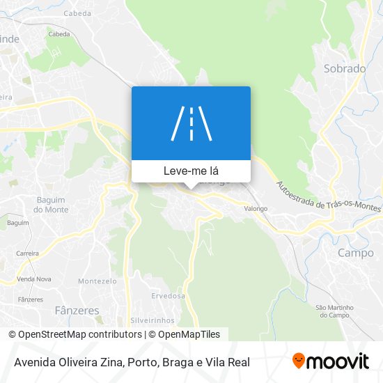 Avenida Oliveira Zina mapa