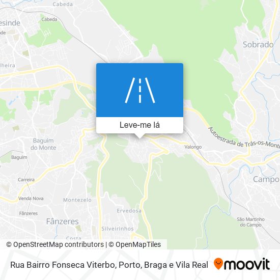 Rua Bairro Fonseca Viterbo mapa
