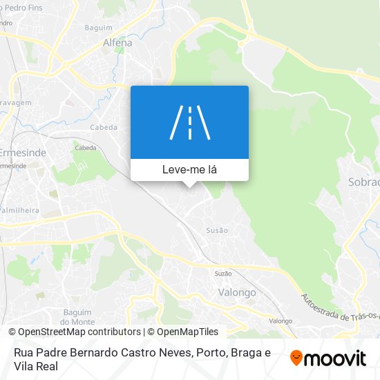 Rua Padre Bernardo Castro Neves mapa