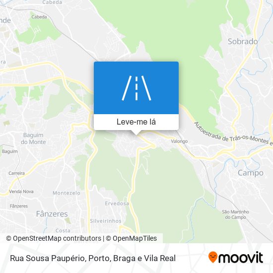 Rua Sousa Paupério mapa