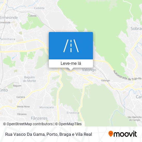 Rua Vasco Da Gama mapa