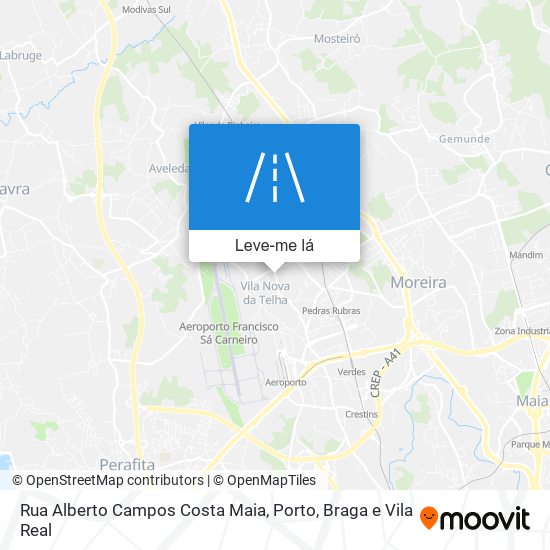 Rua Alberto Campos Costa Maia mapa