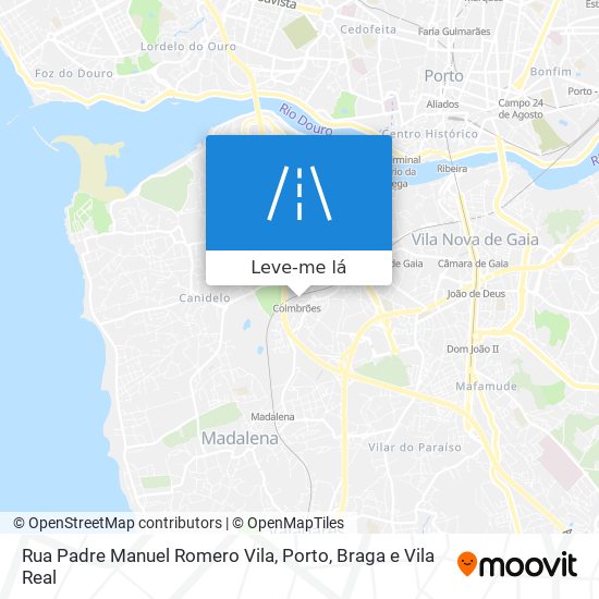 Rua Padre Manuel Romero Vila mapa