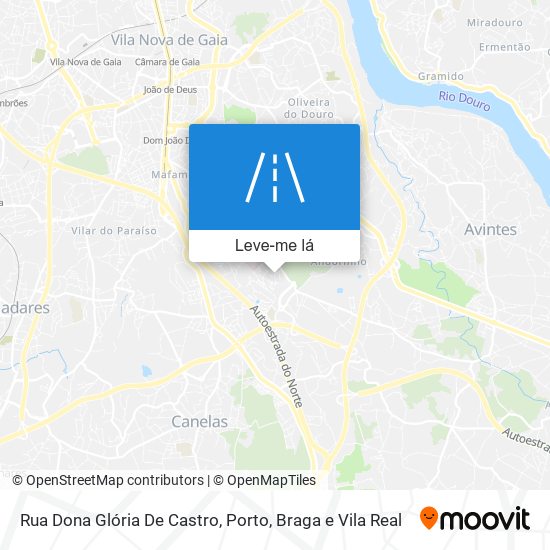 Rua Dona Glória De Castro mapa