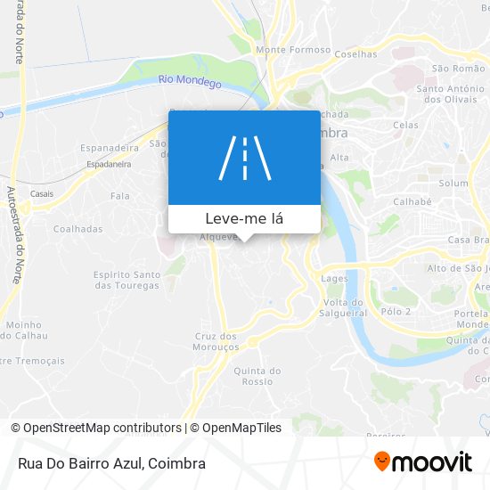 Rua Do Bairro Azul mapa