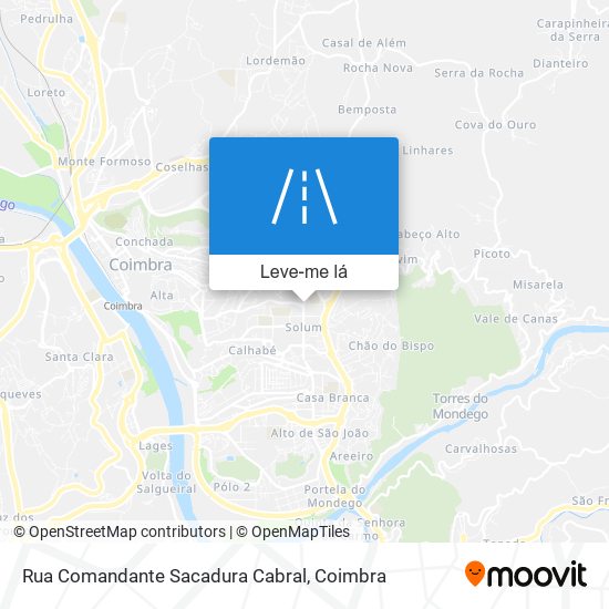 Rua Comandante Sacadura Cabral mapa