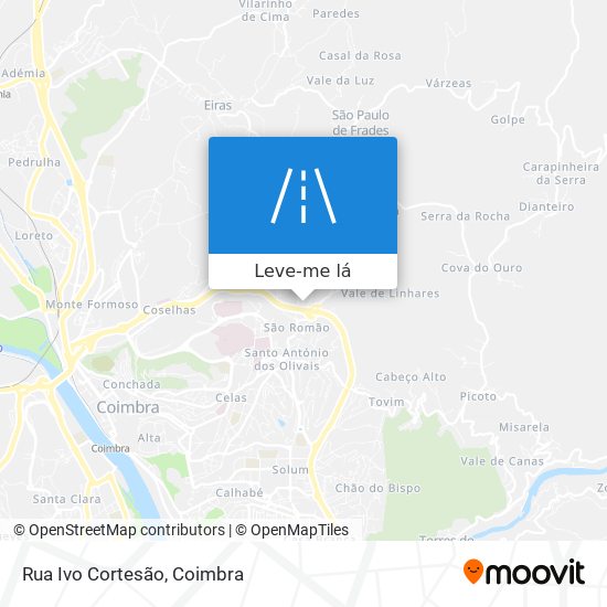 Rua Ivo Cortesão mapa