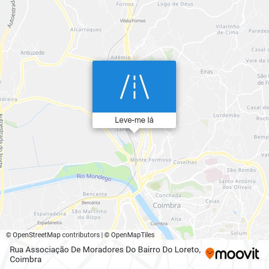 Rua Associação De Moradores Do Bairro Do Loreto mapa