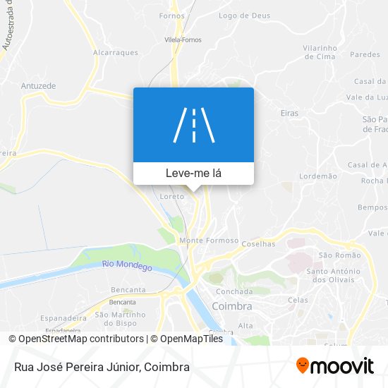 Rua José Pereira Júnior mapa