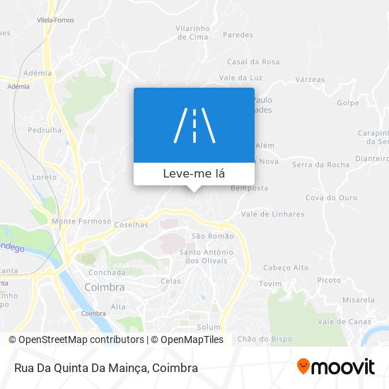 Rua Da Quinta Da Mainça mapa