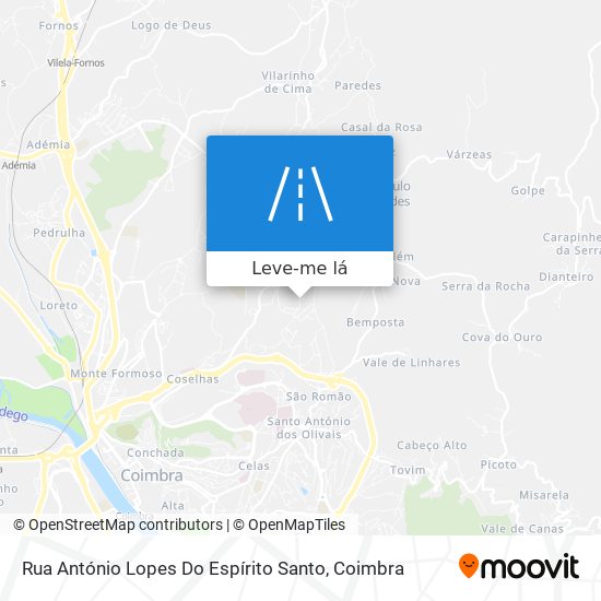 Rua António Lopes Do Espírito Santo mapa