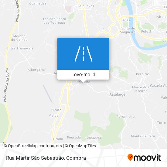 Rua Mártir São Sebastião mapa