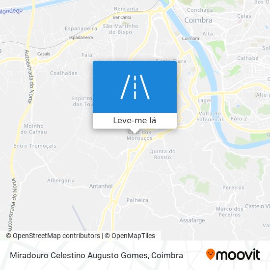 Miradouro Celestino Augusto Gomes mapa