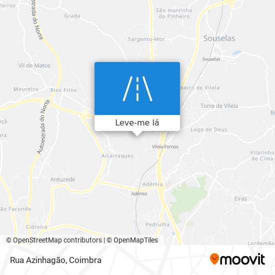 Rua Azinhagão mapa