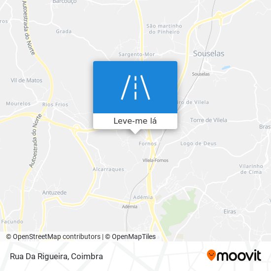 Rua Da Rigueira mapa