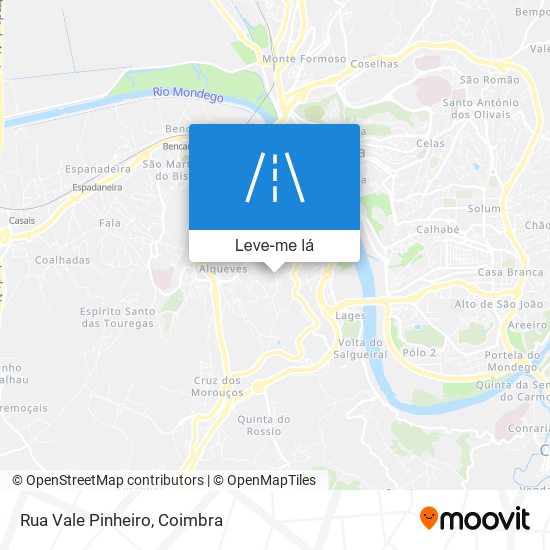 Rua Vale Pinheiro mapa