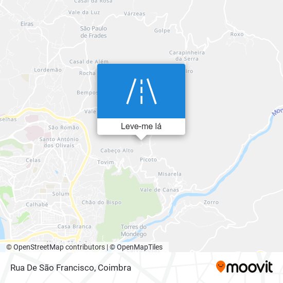 Rua De São Francisco mapa