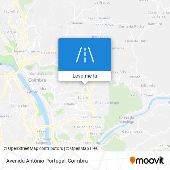 Avenida António Portugal mapa