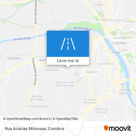 Rua Acácias Mimosas mapa