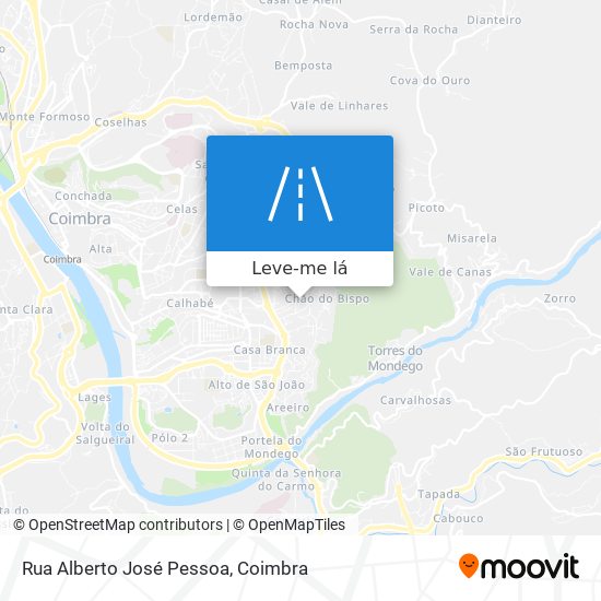 Rua Alberto José Pessoa mapa