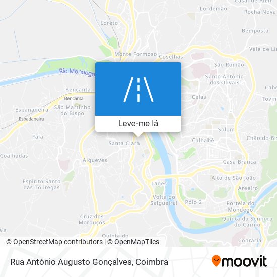 Rua António Augusto Gonçalves mapa