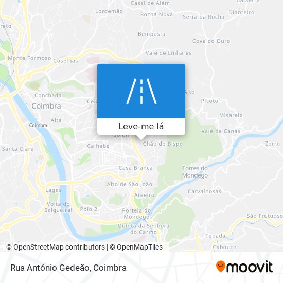 Rua António Gedeão mapa