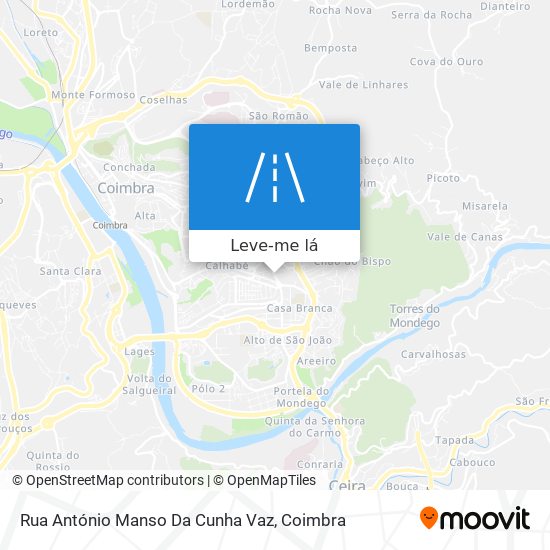 Rua António Manso Da Cunha Vaz mapa