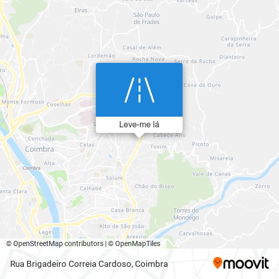 Rua Brigadeiro Correia Cardoso mapa