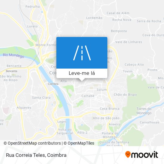 Rua Correia Teles mapa