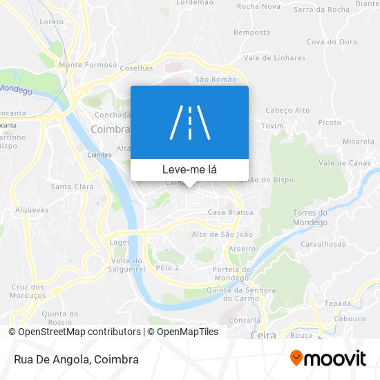 Rua De Angola mapa