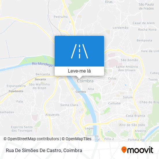 Rua De Simões De Castro mapa